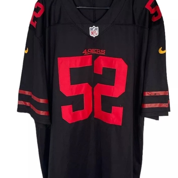Prentice San Francisco 49ers jersey black Sz 3X minor fraying on left sleeve - Picture 2 of 9